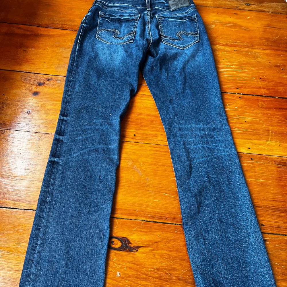 Silver Suki Straight Legged Jeans - Picture 4 of 5
